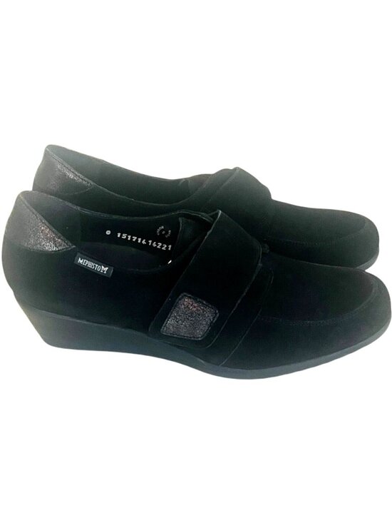 Mephisto Shoes - MEPHISTO Graziella Women's Black Velcalf Leather Shoes - Size 9 - NEW